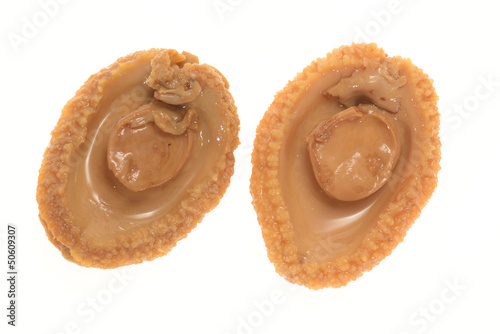 Cooked Abalone Isolated On White Background