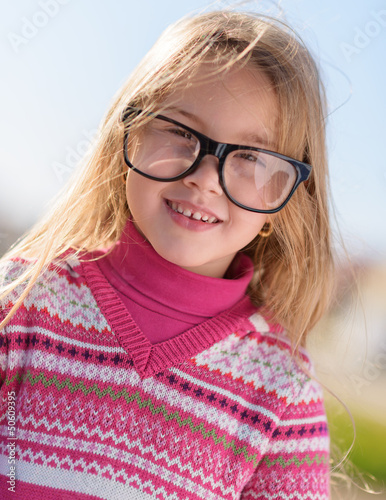 Girl Wearing Eye Glasses