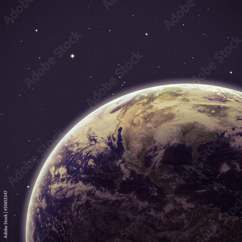 Fototapeta Naklejka Na Ścianę i Meble -  Earth from space. Elements of this image furnished by NASA