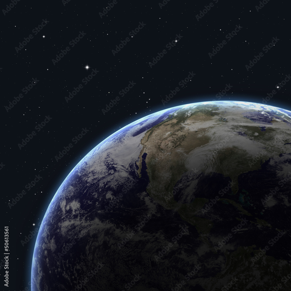 Fototapeta Earth from space. Elements of this image furnished by NASA