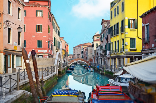 Beautiful water street - Venice, Italy © jukovskyy