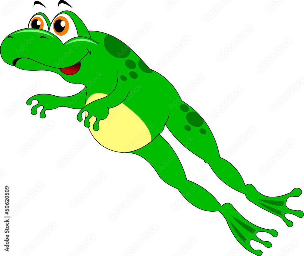 Obraz premium leaping frog