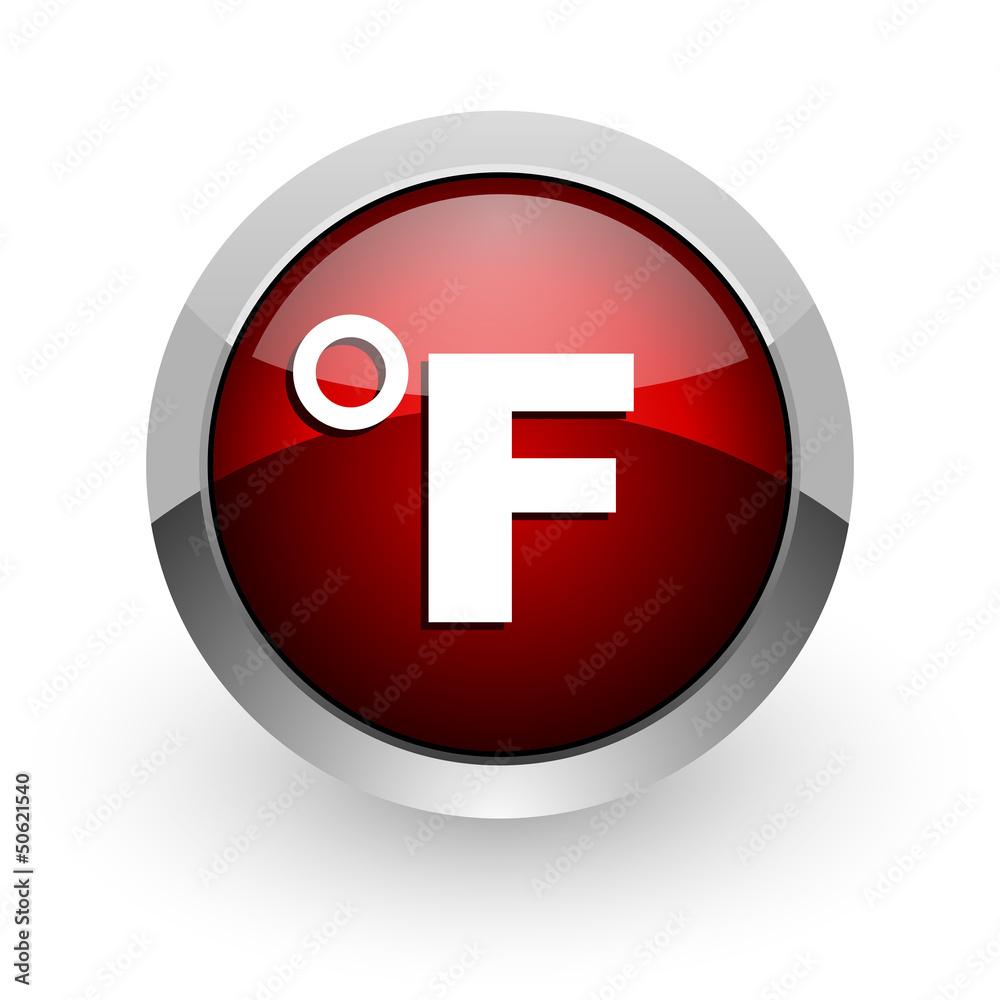 fahrenheit red circle web glossy icon fahrenheit red circle web glossy icon
