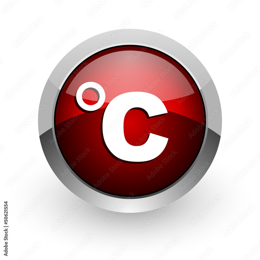 celsius red circle web glossy icon celsius red circle web glossy icon