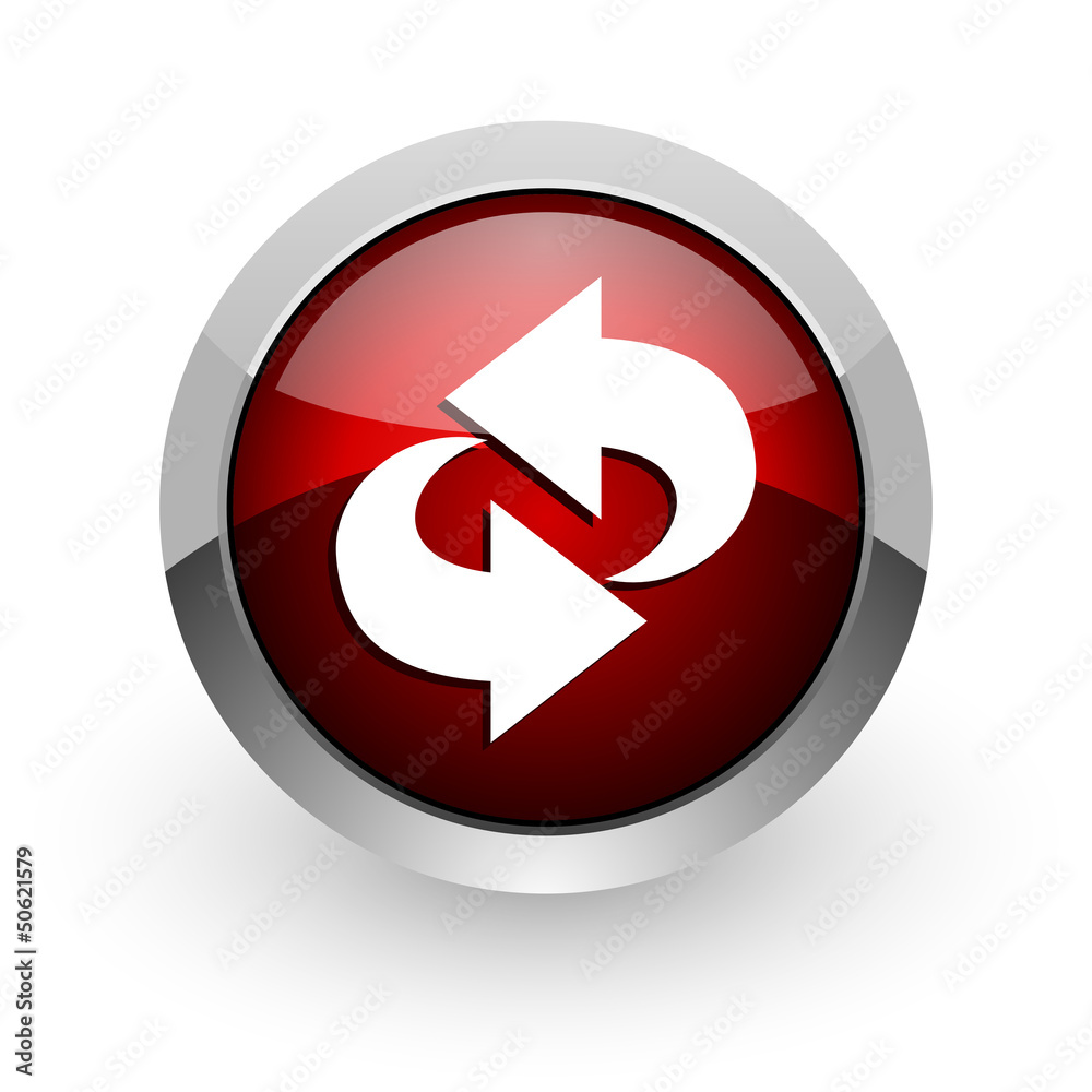 rotate red circle web glossy icon rotate red circle web glossy icon