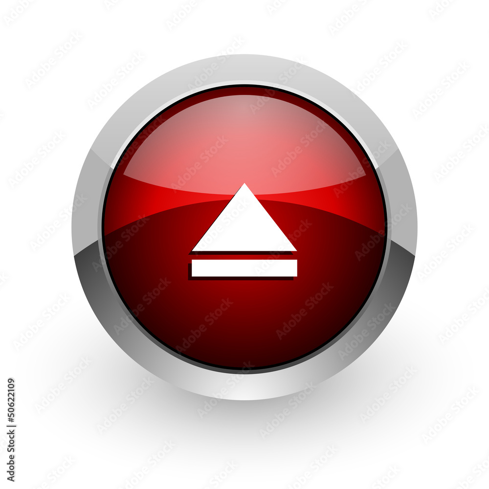 eject red circle web glossy icon eject red circle web glossy icon