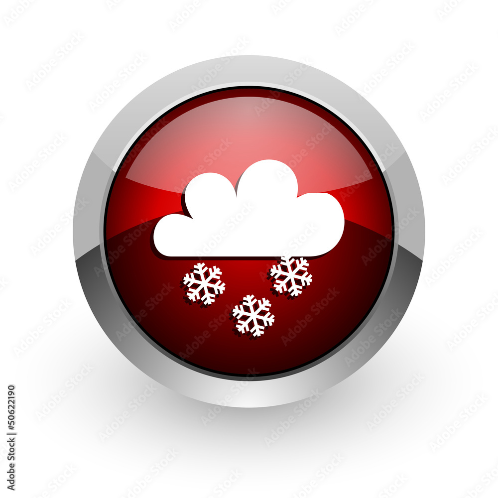 weather forecast red circle web glossy icon weather forecast red circle web glossy icon