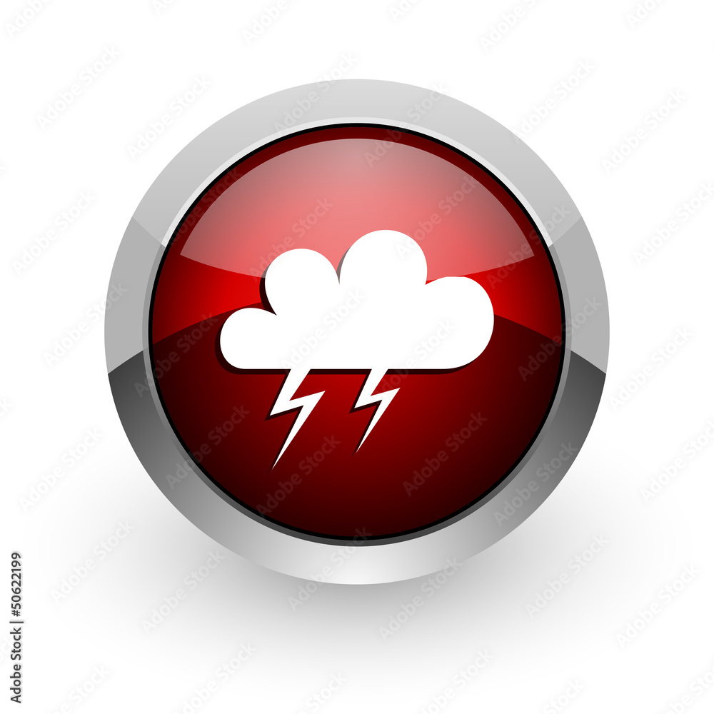 weather forecast red circle web glossy icon weather forecast red circle web glossy icon