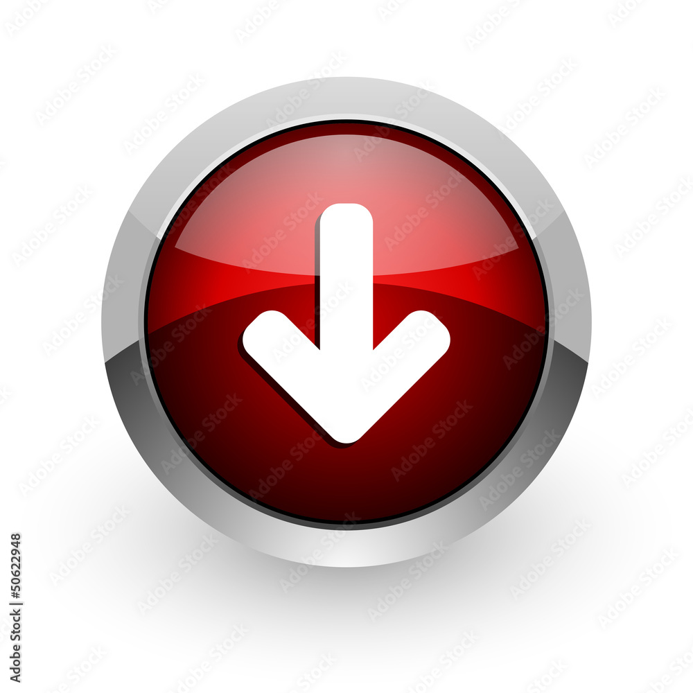 arrow down red circle web glossy icon arrow down red circle web glossy icon