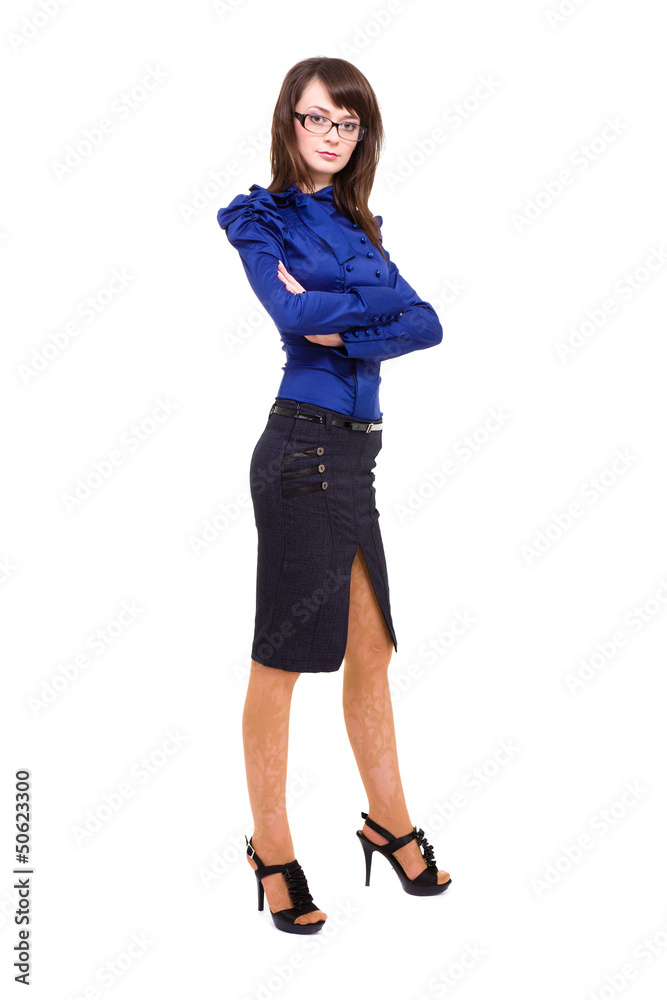 cheerful business woman in casual clothing cheerful business woman in casual clothing