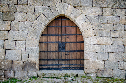 Medieval castle gate