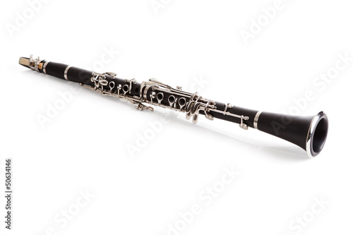 Canvas Close-up Of Clarinet