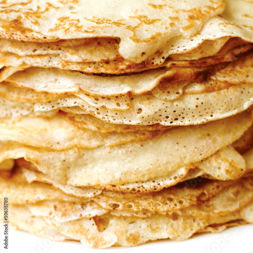 pancake yellow brown background. The food texture