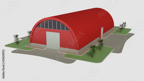 Big red hangar