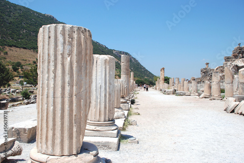 Part on the locality of Ephesus, Izmir, Turkey photo