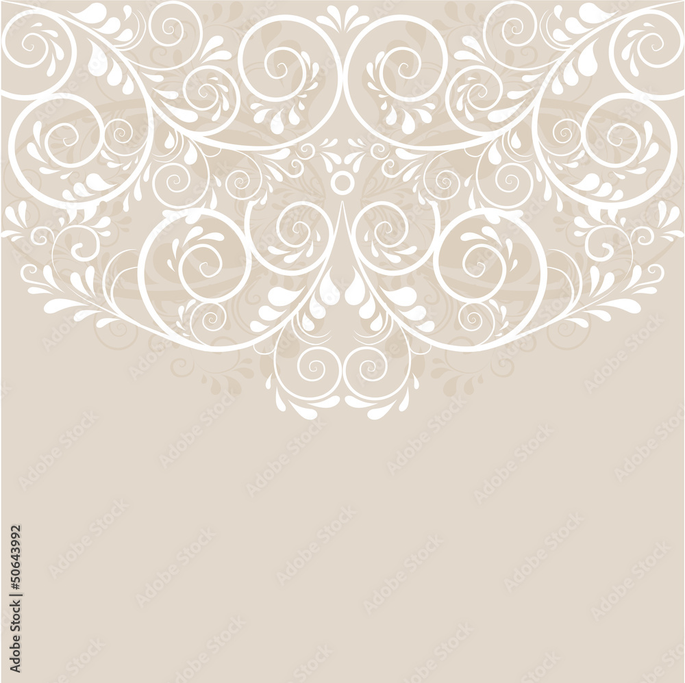 Hintergrund aus Ornamenten in beige