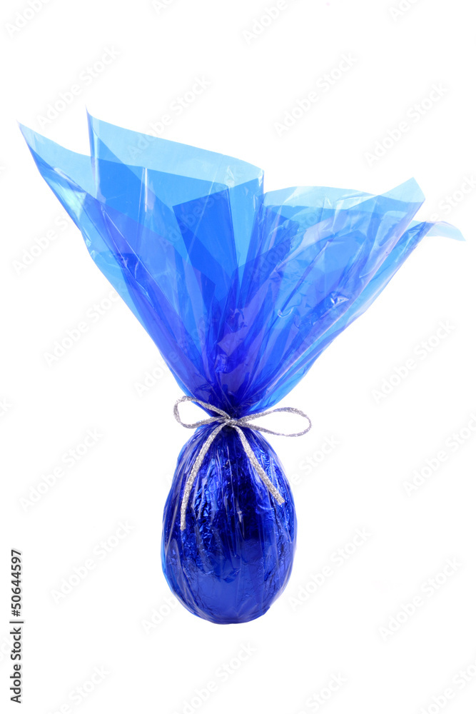 Fototapeta premium Blue easter egg