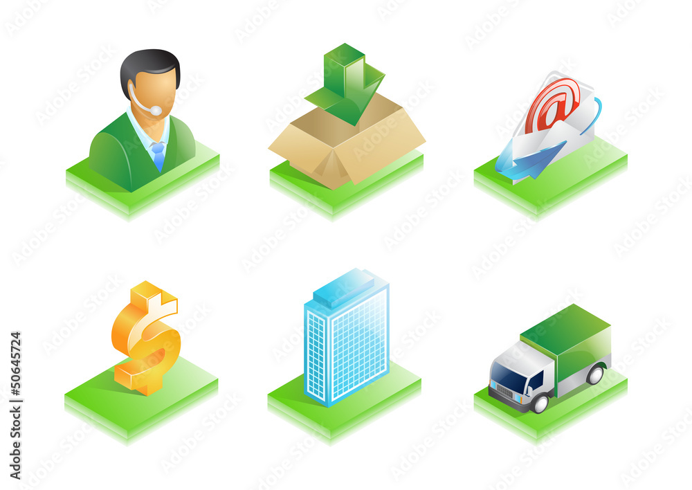 Business icons set. Vector. Business icons set. Vector.