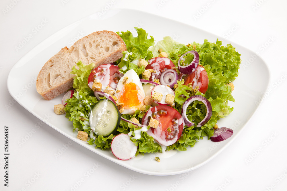 Delicious vegetarian salad