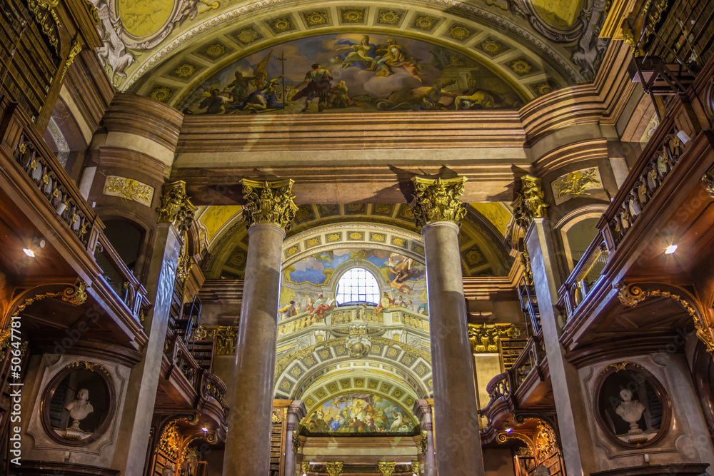 Obraz premium Vienna State Library interior