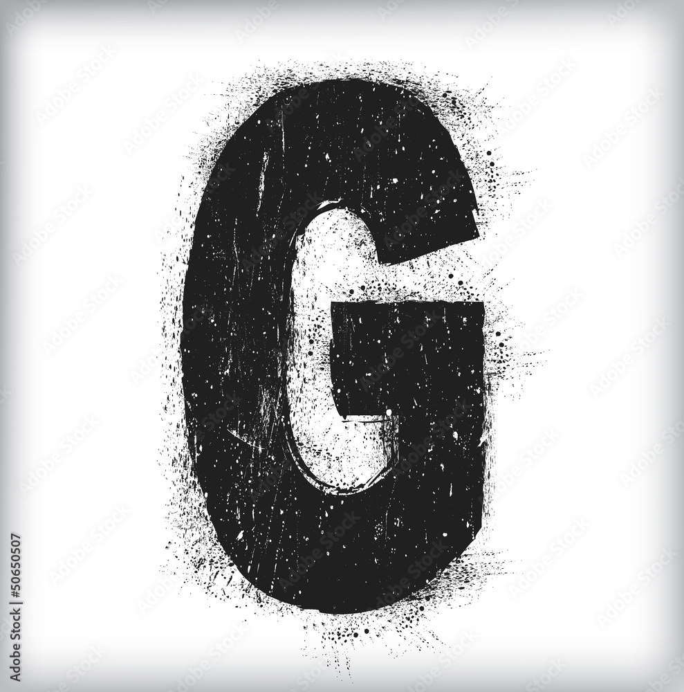grunge letter