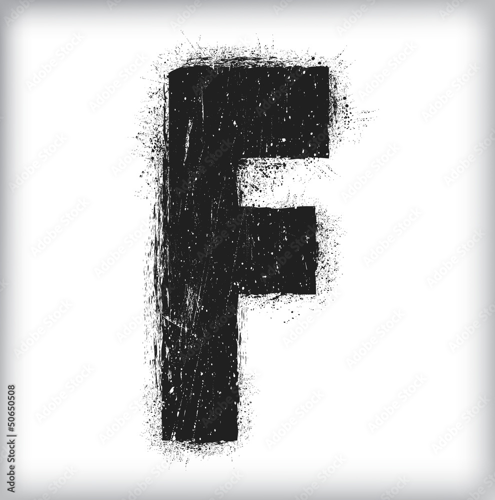 grunge letter
