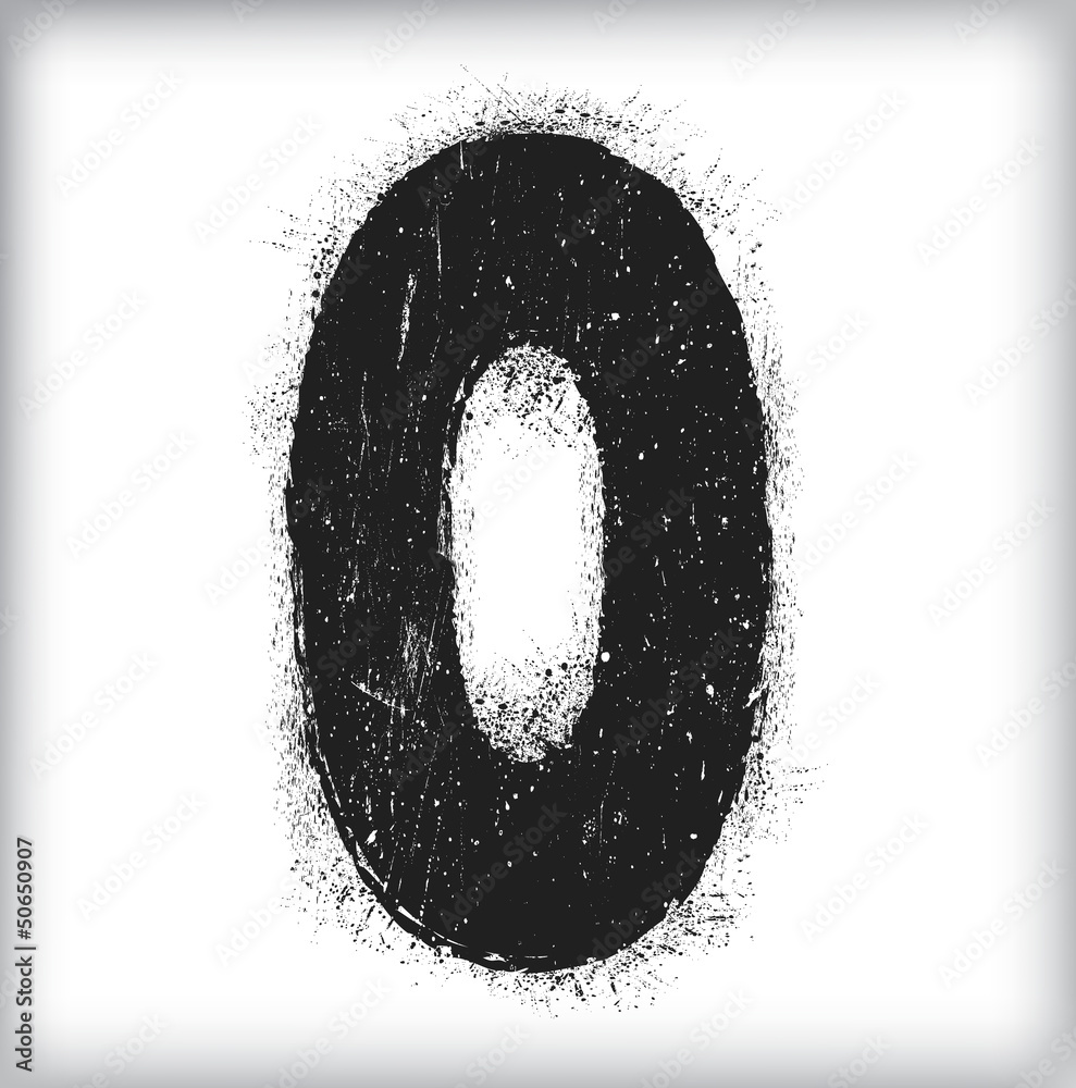 grunge letter