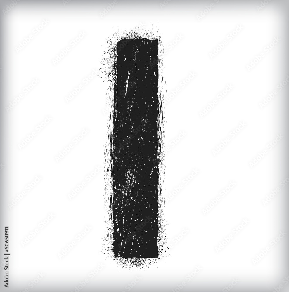 grunge letter