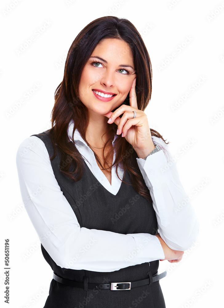 Beautiful young business woman.