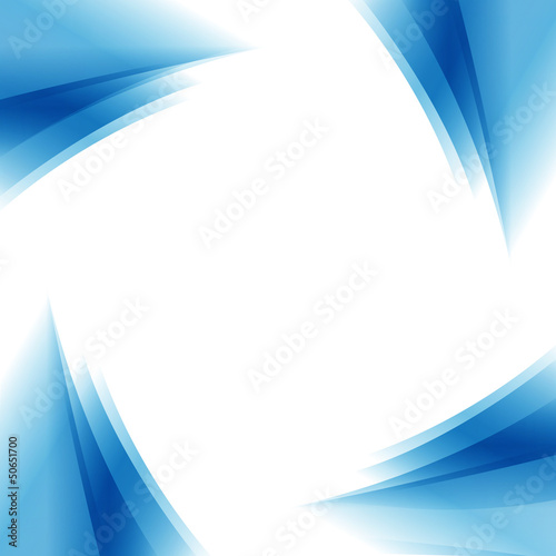 Deep blue wave frame