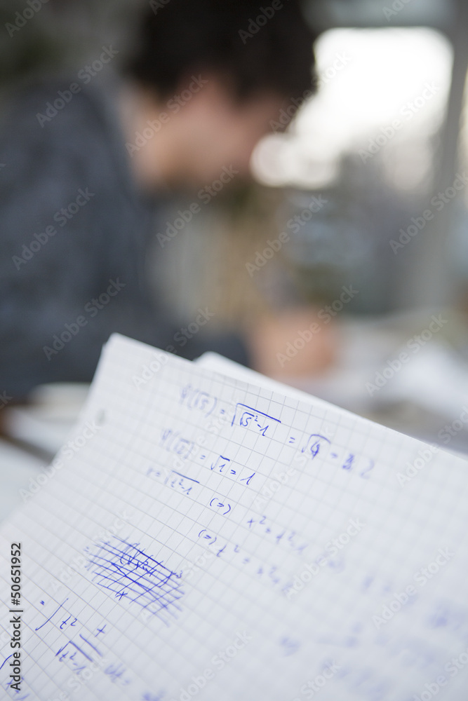 Naklejka premium mathematik aufgabe