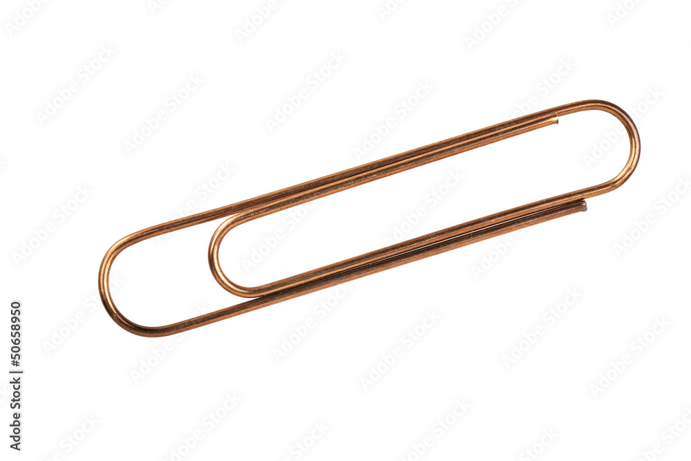 Paper clip on a white background Paper clip on a white background