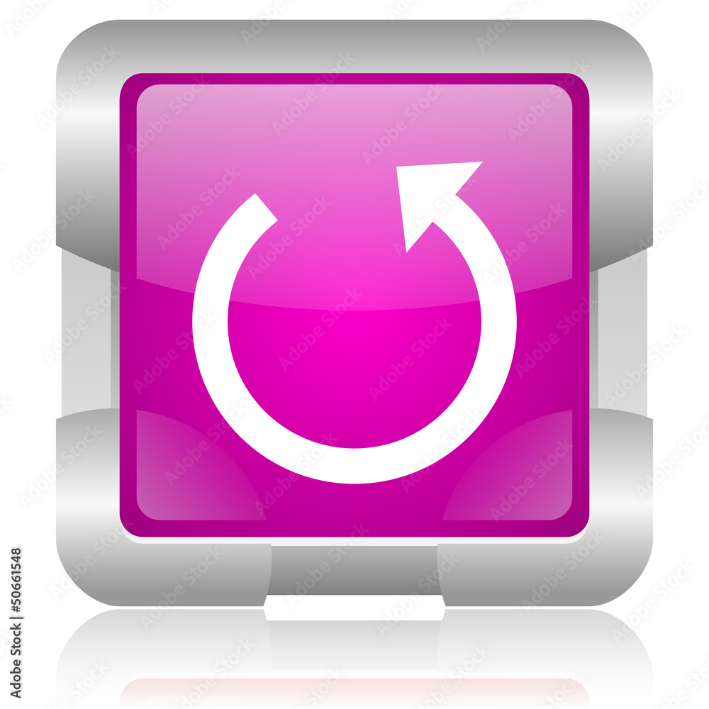 rotate pink square web glossy icon rotate pink square web glossy icon