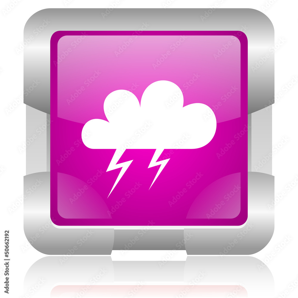 weather forecast pink square web glossy icon weather forecast pink square web glossy icon