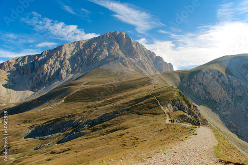 Corno Grande Gran Sasso high trail L'Aquila Italy