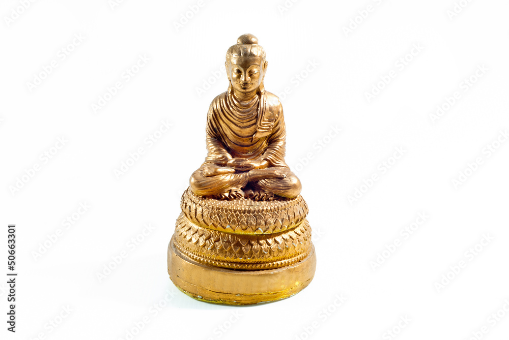buddha statue on a white background buddha statue on a white background