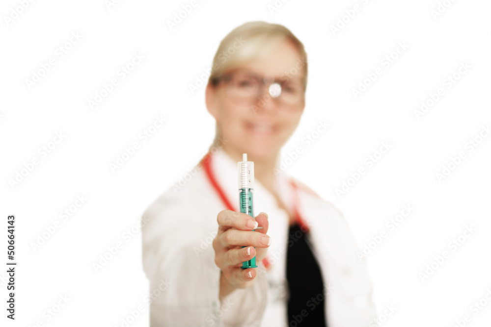 © Peter Atkins - Ärztin mit Spritze © Peter Atkins - Ärztin mit Spritze