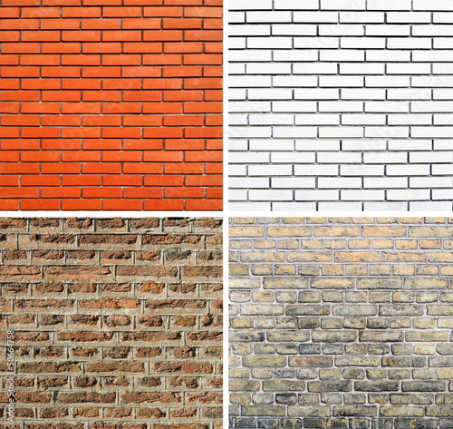 Brick wall collage