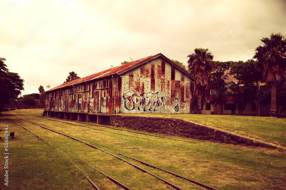 Verlassener Bahnhof in Colonia del sacramento Verlassener Bahnhof in Colonia del sacramento