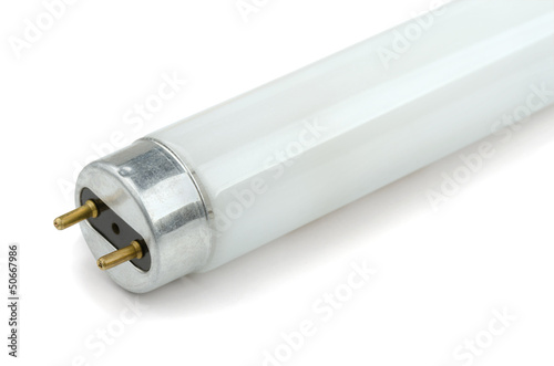 Colse-up of fluorescent light tube