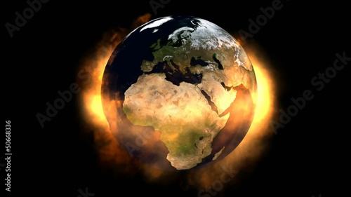 Rotating Earth Animation photo