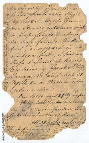 Old handwriting - circa 1881
