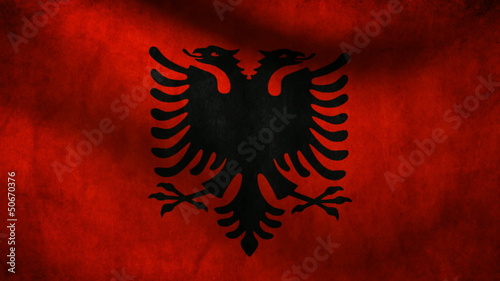 Albania flag. photo