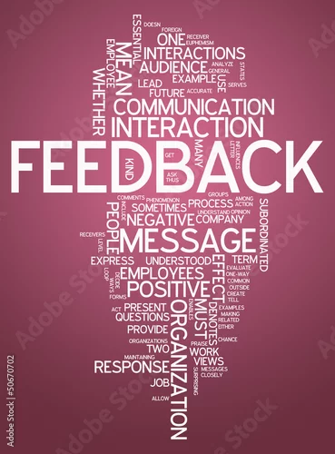 Obraz Word Cloud „Feedback”