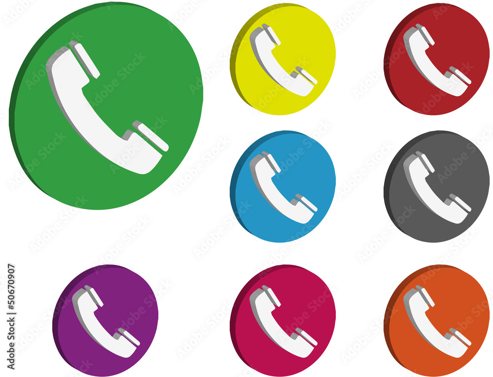 Telephone and Contact us icon Telephone and Contact us icon