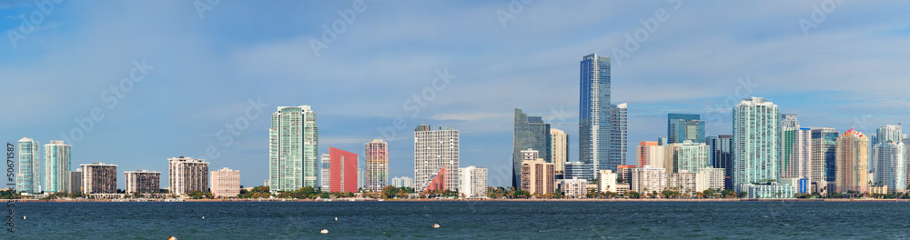 Naklejka premium Miami skyline