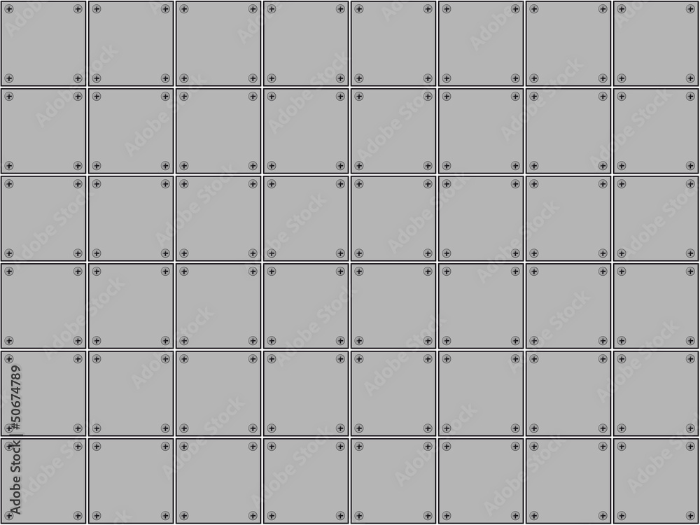 Fototapeta premium Seamless metal texture 2
