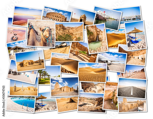 Tunisia Collage. Parts of the country.