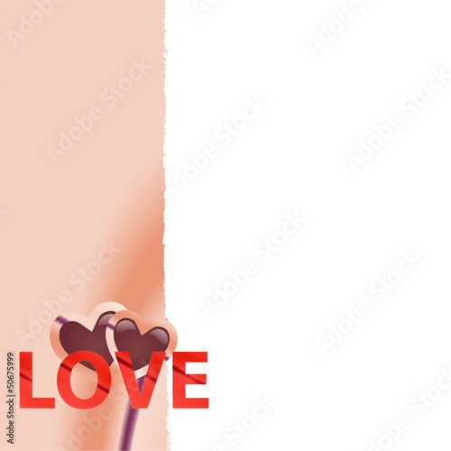 Druckvorlage Love farbig