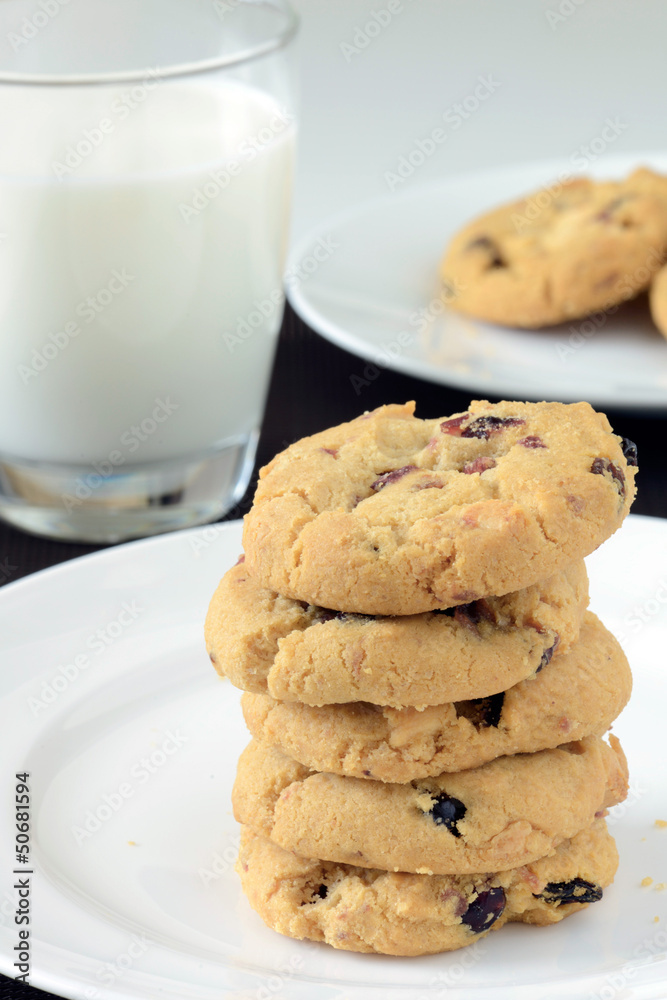 White chocolate and cranberry cookies White chocolate and cranberry cookies